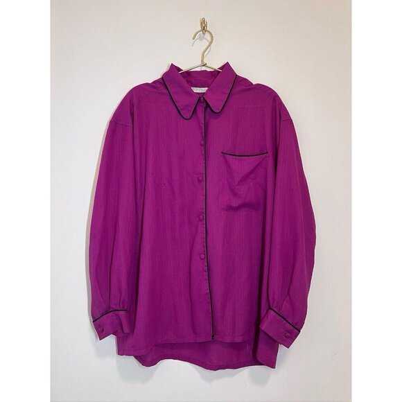 Vintage Jennings Women’s Blouse Pink Button Down 8 - Picture 5 of 10